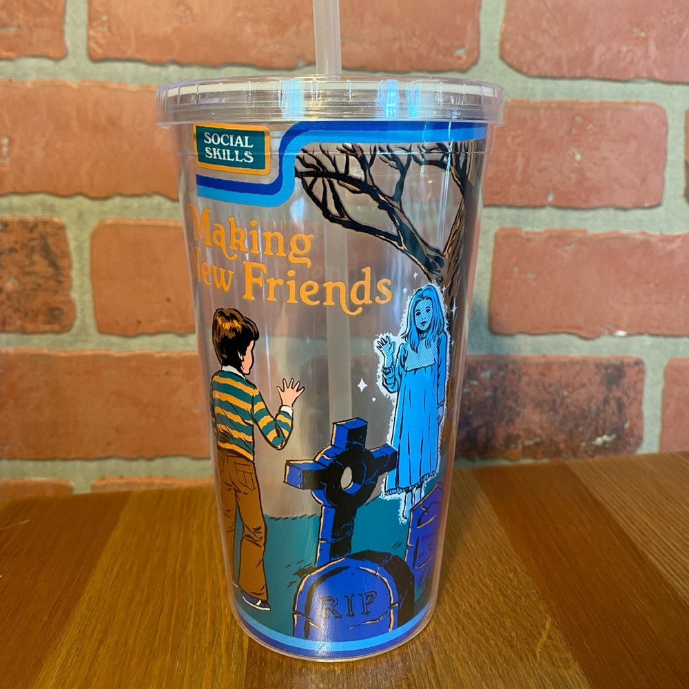 Tumbler with straw